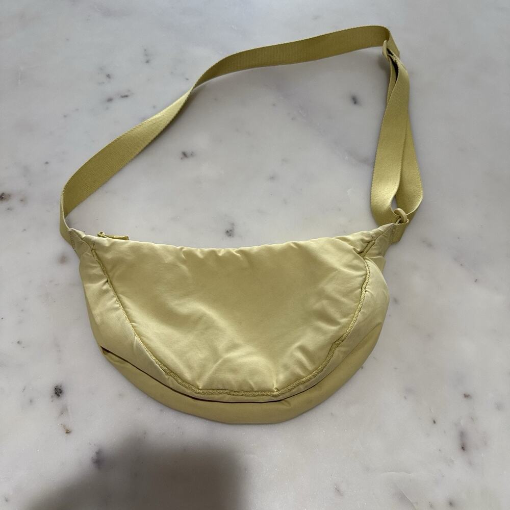 Uniqlo Round Crescent Mini Shoulder Bag Crossbody Sling, Yellow